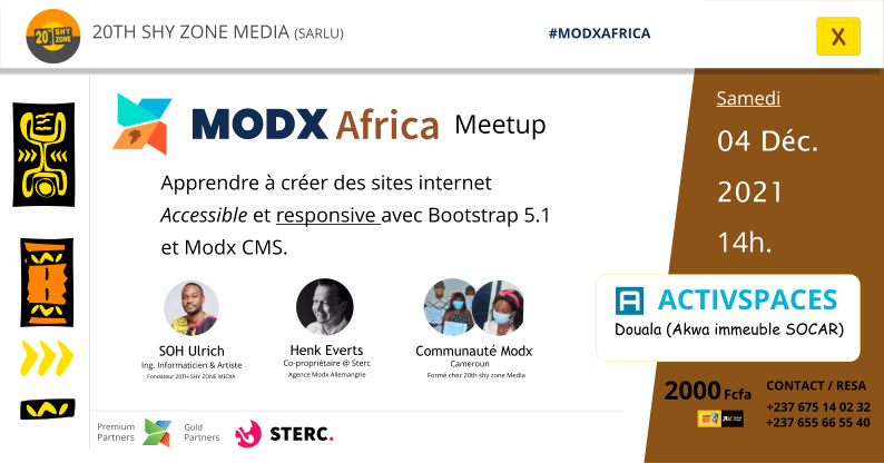 Carton d'invitation pour le forum sur le développement de site internet accessible en Afrique